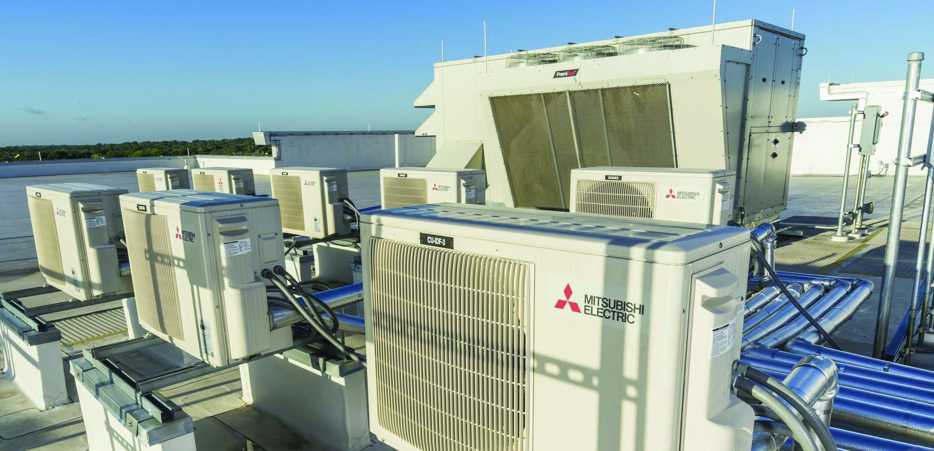 Commercial rooftop HVAC maintenance