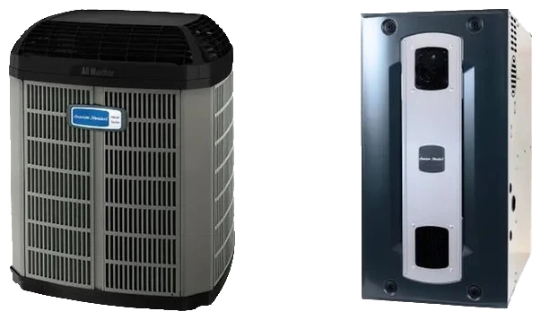American Standard Platinum 20 AC with Platinum 95 gas furnace