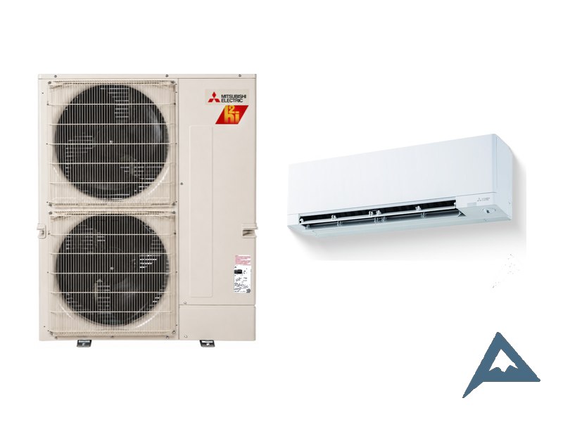 Mitsubishi FX-Series H2i outdoor unit with MSZ-FX wall-mounted indoor head
