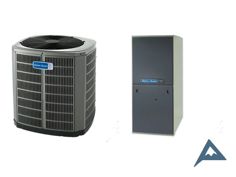American Standard Gold 17 AC with Gold S9V2 gas furnace