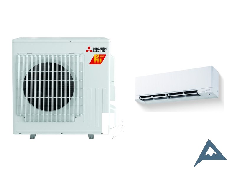 Mitsubishi HX-Series H2i outdoor unit with MSZ wall-mounted indoor head