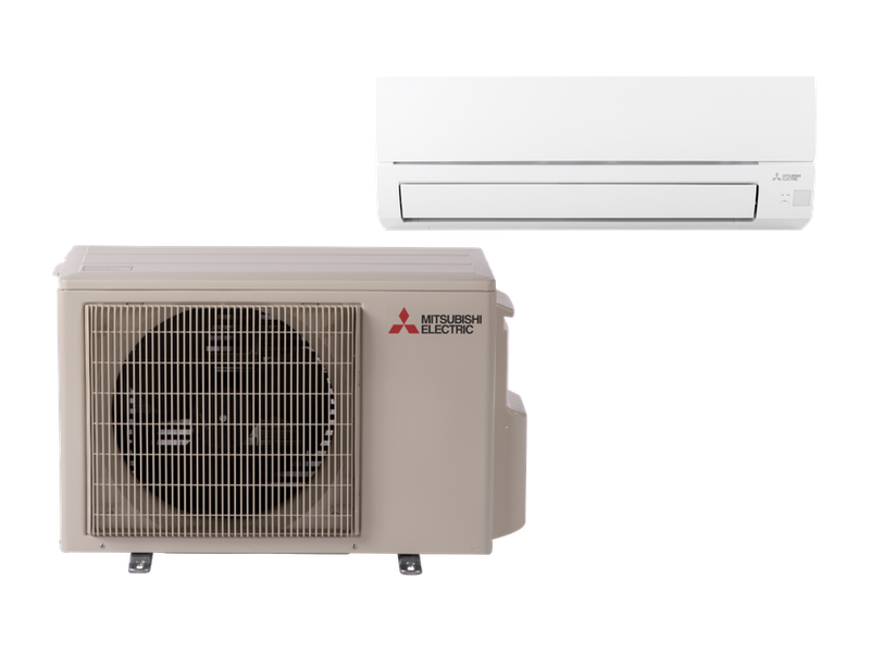 Mitsubishi WX-Series outdoor unit with MSZ wall-mounted indoor head