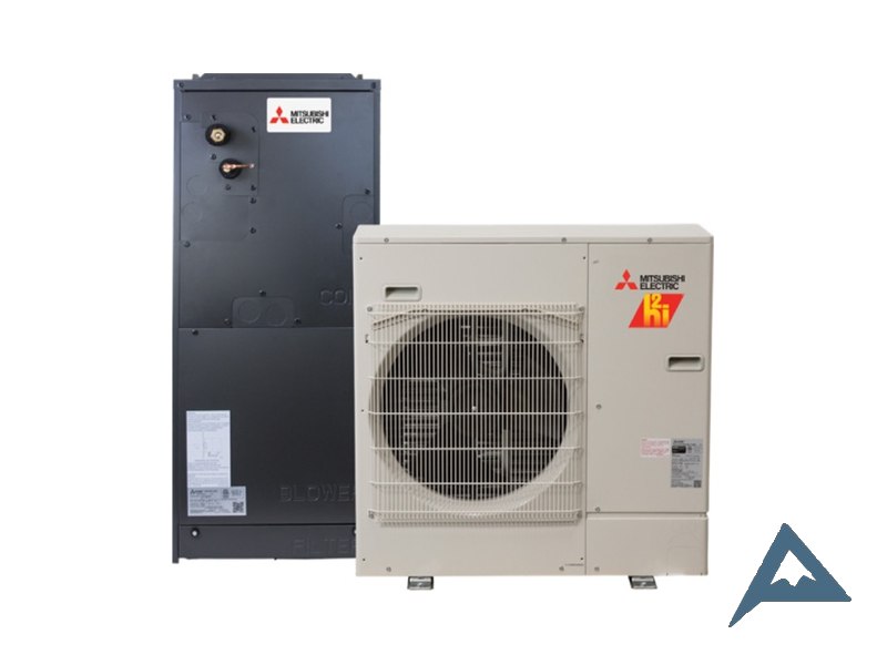 Mitsubishi SVZ air handler with SUZ Hyper-Heat outdoor unit