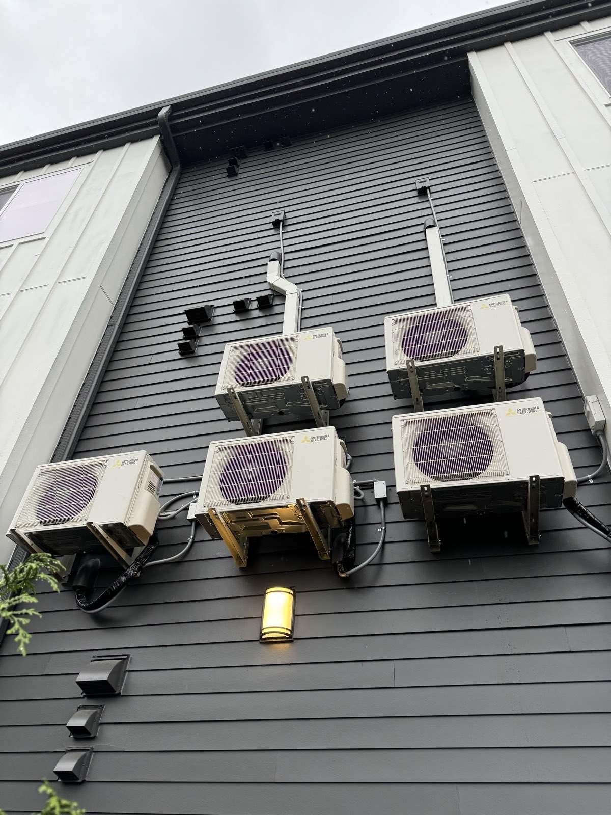 Multi-zone Mitsubishi ductless mini-split installation