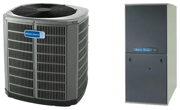 American Standard air conditioner and gas furnace