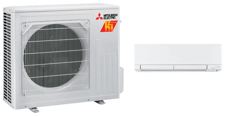 Mitsubishi FX Series H2i sumo outdoor unit and wall-mounted indoor head