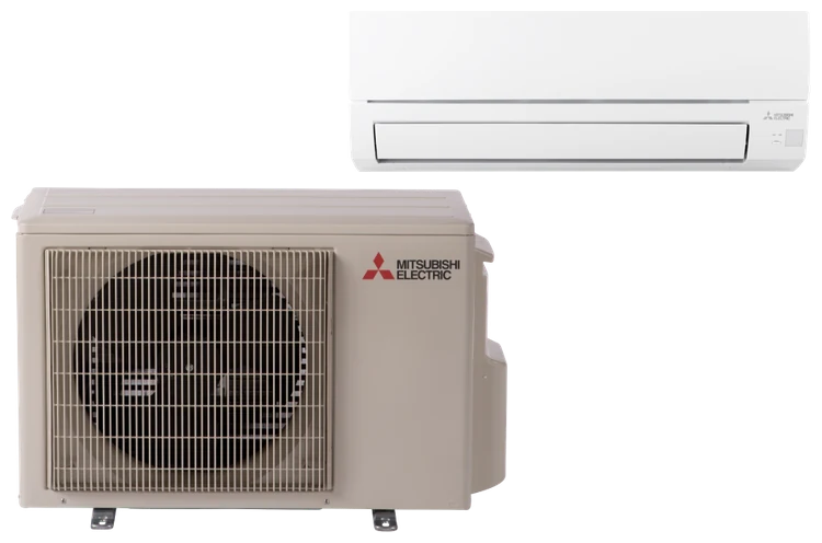 Mitsubishi WX Series outdoor unit and wall-mounted indoor head
