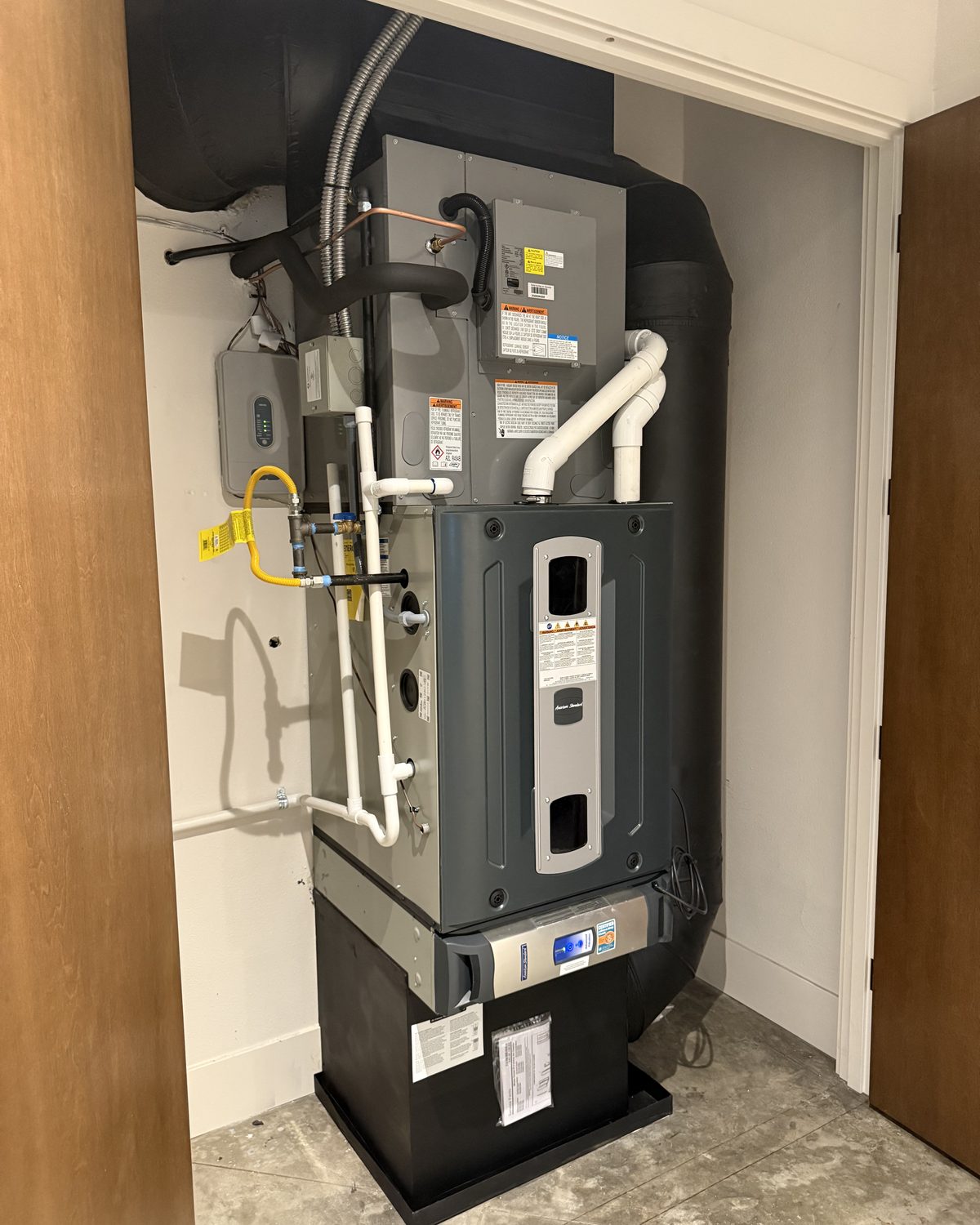 After: new American Standard furnace install